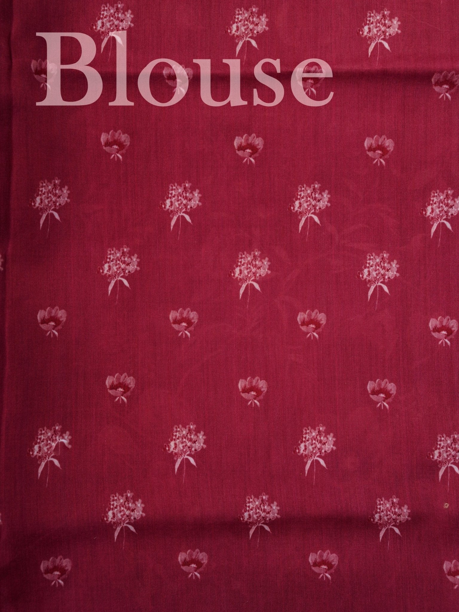 Tussar Maroon Organza - Manoranjitham Weaves - Handloom Store