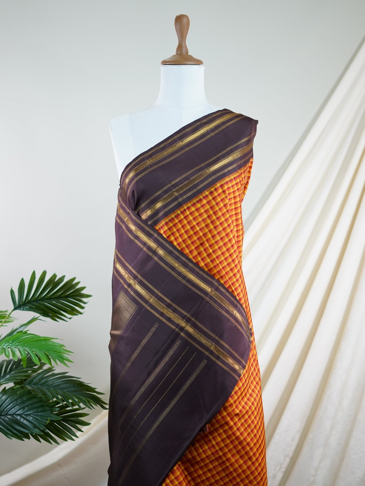 Kanchipuram Silk Multi 100% Pure Silk - Manoranjitham Weaves - Handloom Store