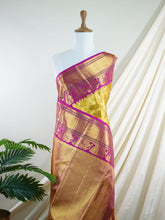 Kanchipuram Silk Gold 100% Pure Silk - Manoranjitham Weaves - Handloom Store