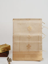 tissue Gold Kora Semi Tissue - Manoranjitham Weaves - Handloom Store