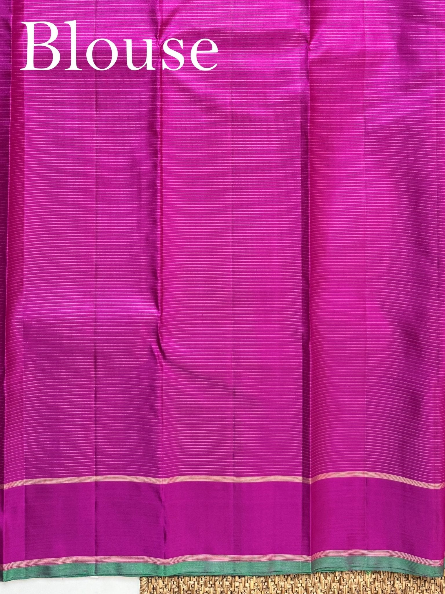 Kanchipuram Silk Magenta Pink 100% Pure Silk - Manoranjitham Weaves - Handloom Store