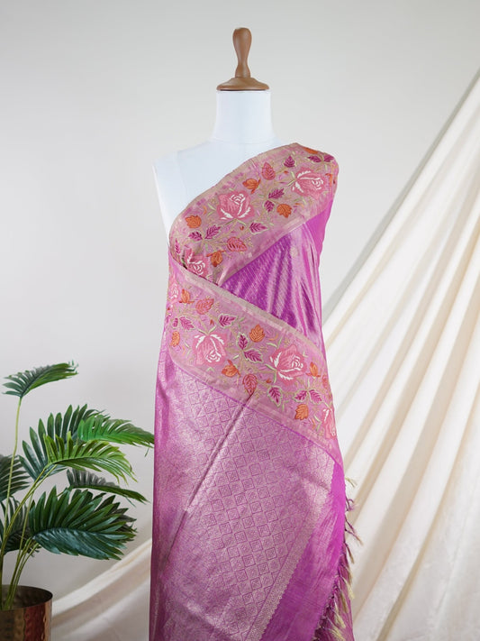 Kanchipuram Silk 100% Pure Silk - Manoranjitham Weaves - Handloom Store