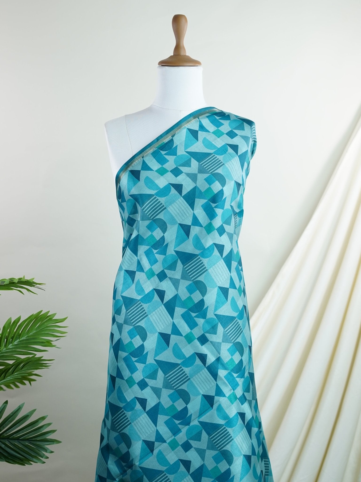 Katan Cream Semi Silk - Manoranjitham Weaves - Handloom Store