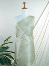 Chiniya Silk Teal Green 100% Pure Katan Soft Silk - Manoranjitham Weaves - Handloom Store