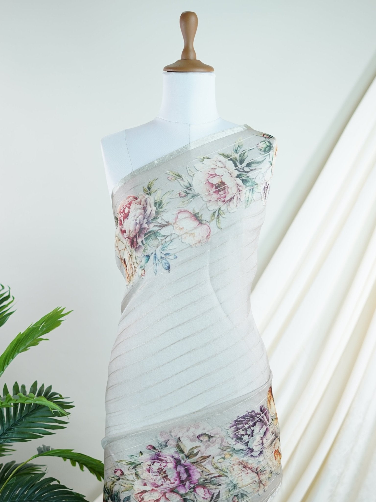 Kora Grey Kora - Manoranjitham Weaves - Handloom Store