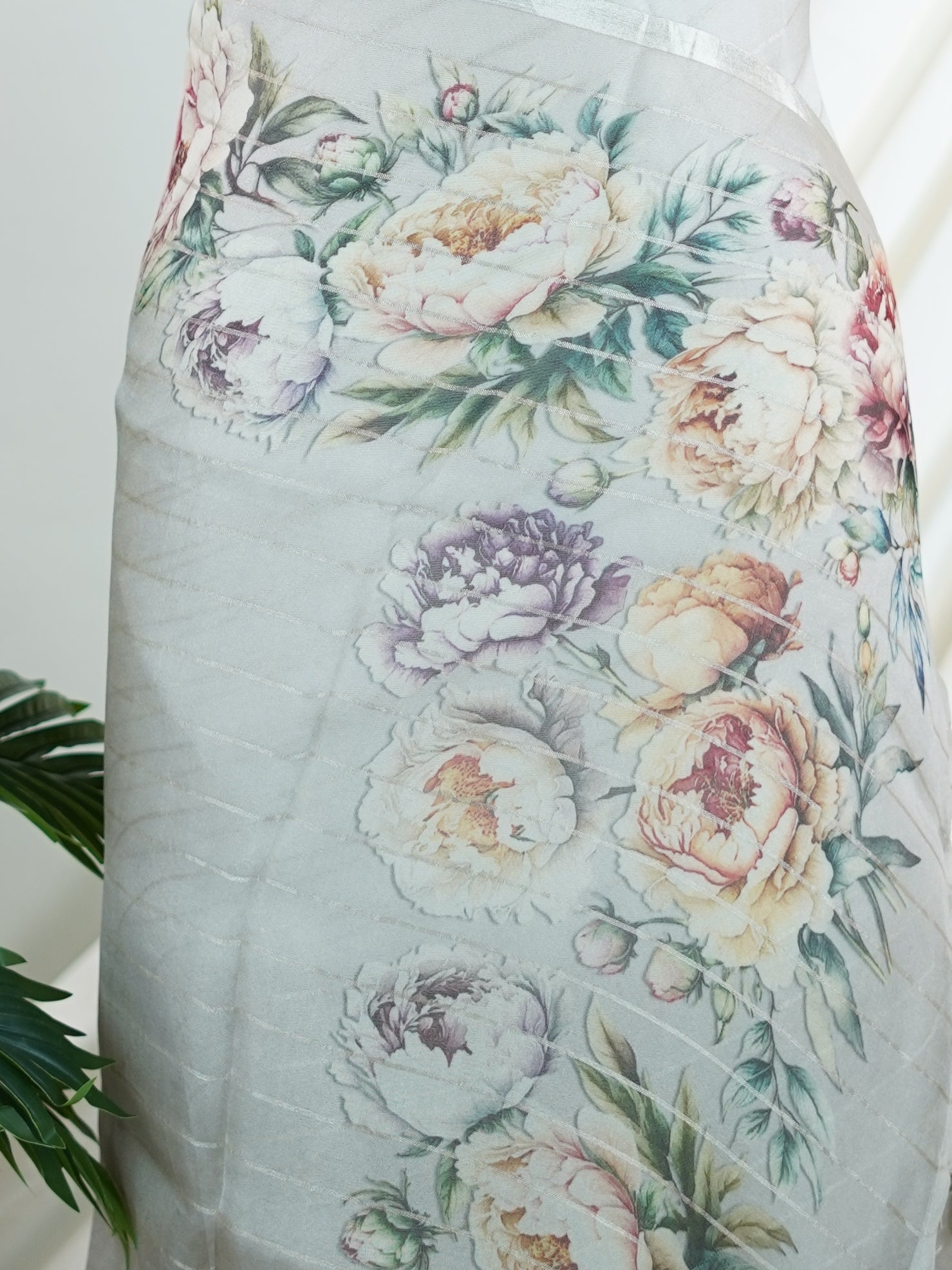 Kora Grey Kora - Manoranjitham Weaves - Handloom Store