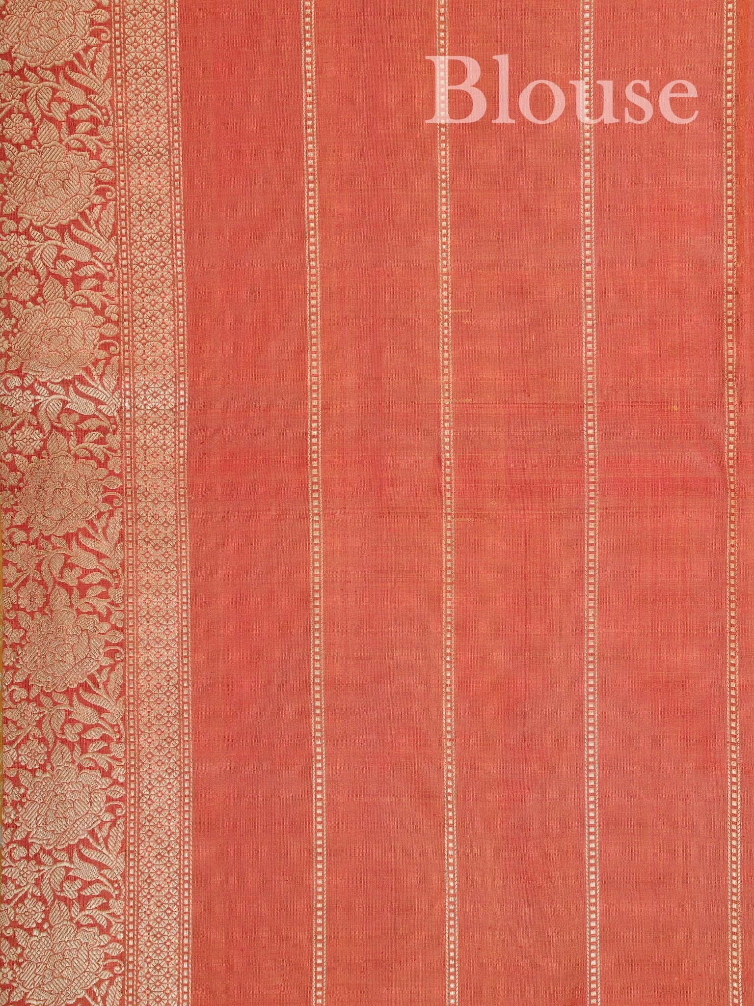 Katan Yellow 100% Pure Katan Silk - Manoranjitham Weaves - Handloom Store
