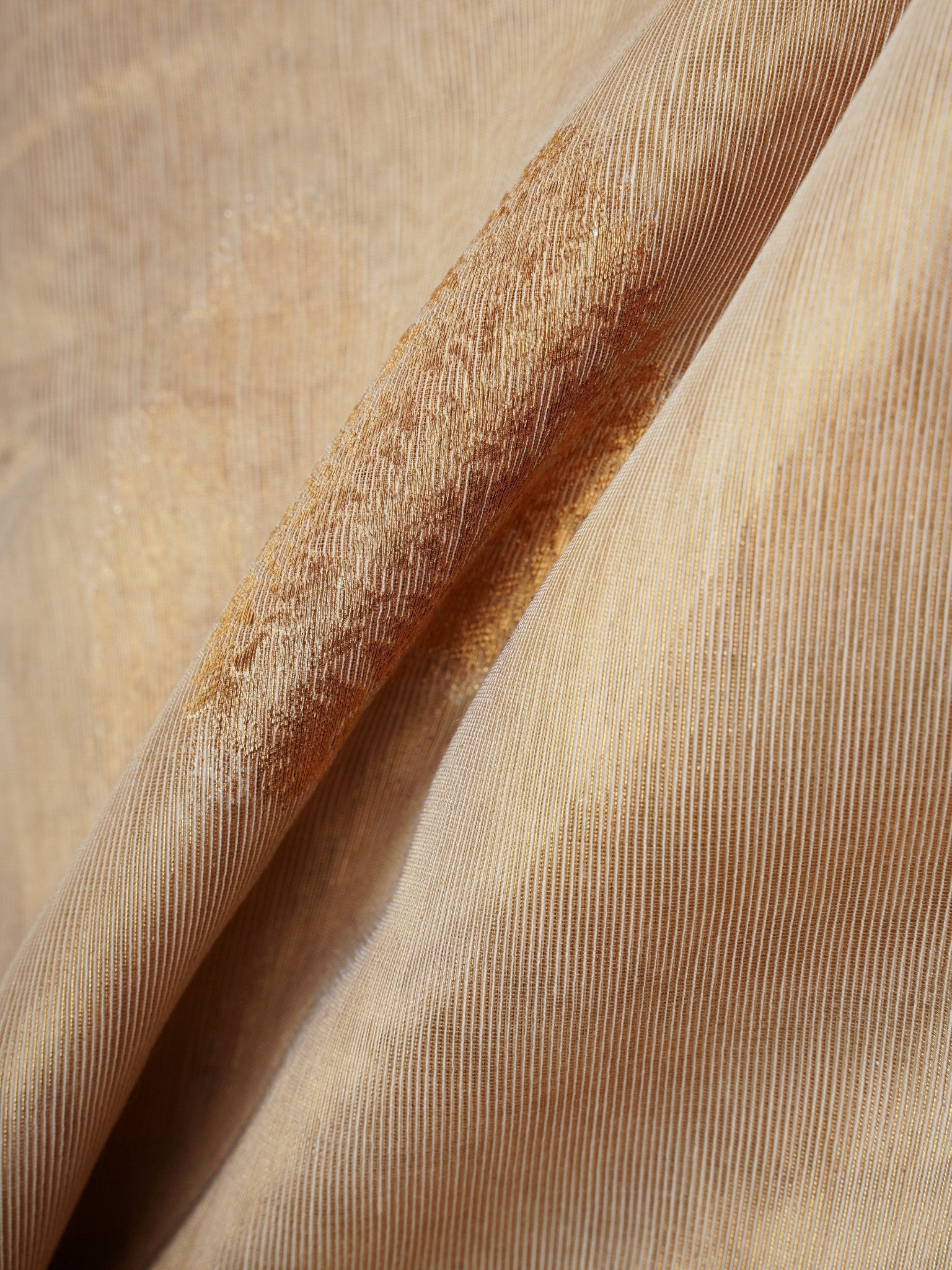 tissue Gold Kora Semi Tissue - Manoranjitham Weaves - Handloom Store