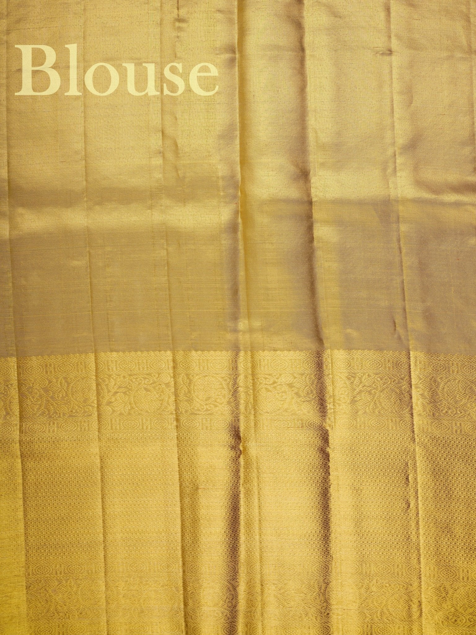 Kanchipuram Silk Yellow 100% Pure Silk - Manoranjitham Weaves - Handloom Store