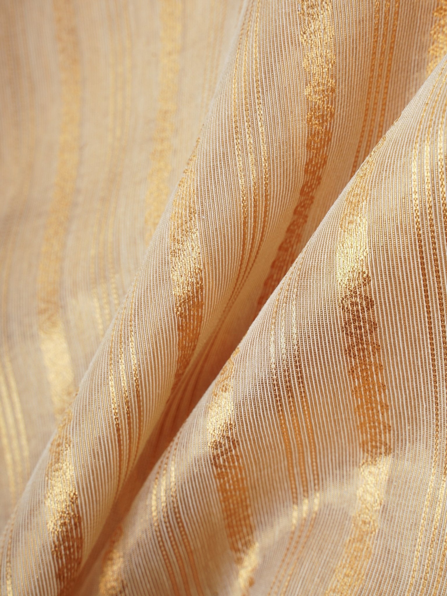 tissue Gold Kora Semi Tissue - Manoranjitham Weaves - Handloom Store