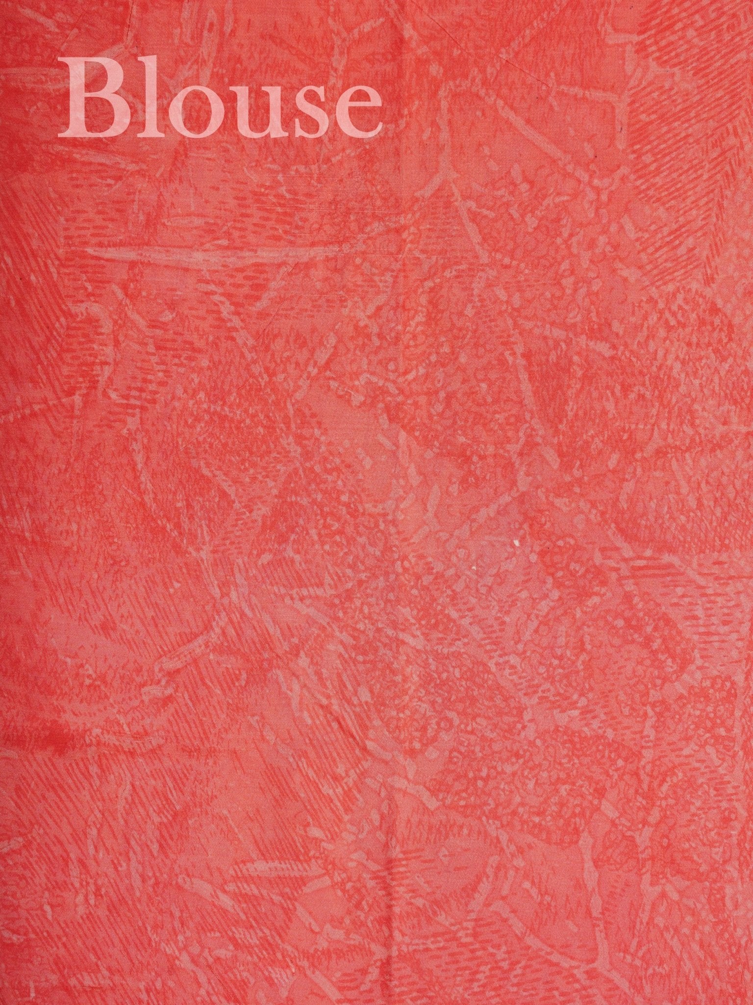 Satin Red Semi Mushru - Manoranjitham Weaves - Handloom Store