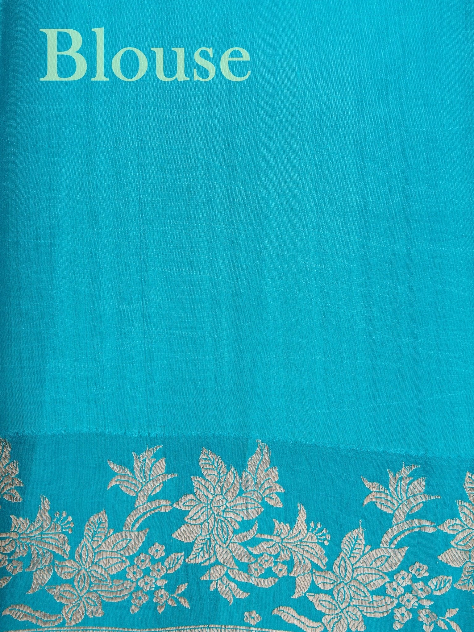 Katan Royal Blue 100% Pure Katan Silk - Manoranjitham Weaves - Handloom Store