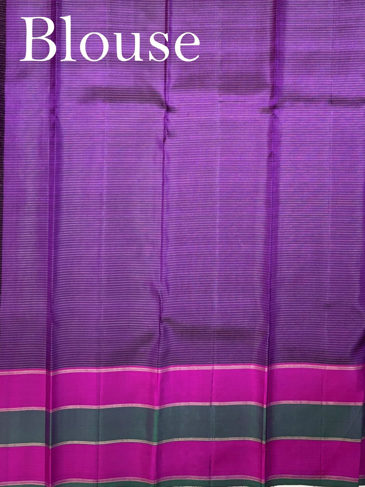 Kanchipuram Silk Brinjal 100% Pure Silk - Manoranjitham Weaves - Handloom Store