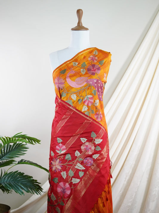 Tussar 100% Pure Silk - Manoranjitham Weaves - Handloom Store