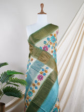 Tussars Off-White 100% Pure Tussar - Manoranjitham Weaves - Handloom Store