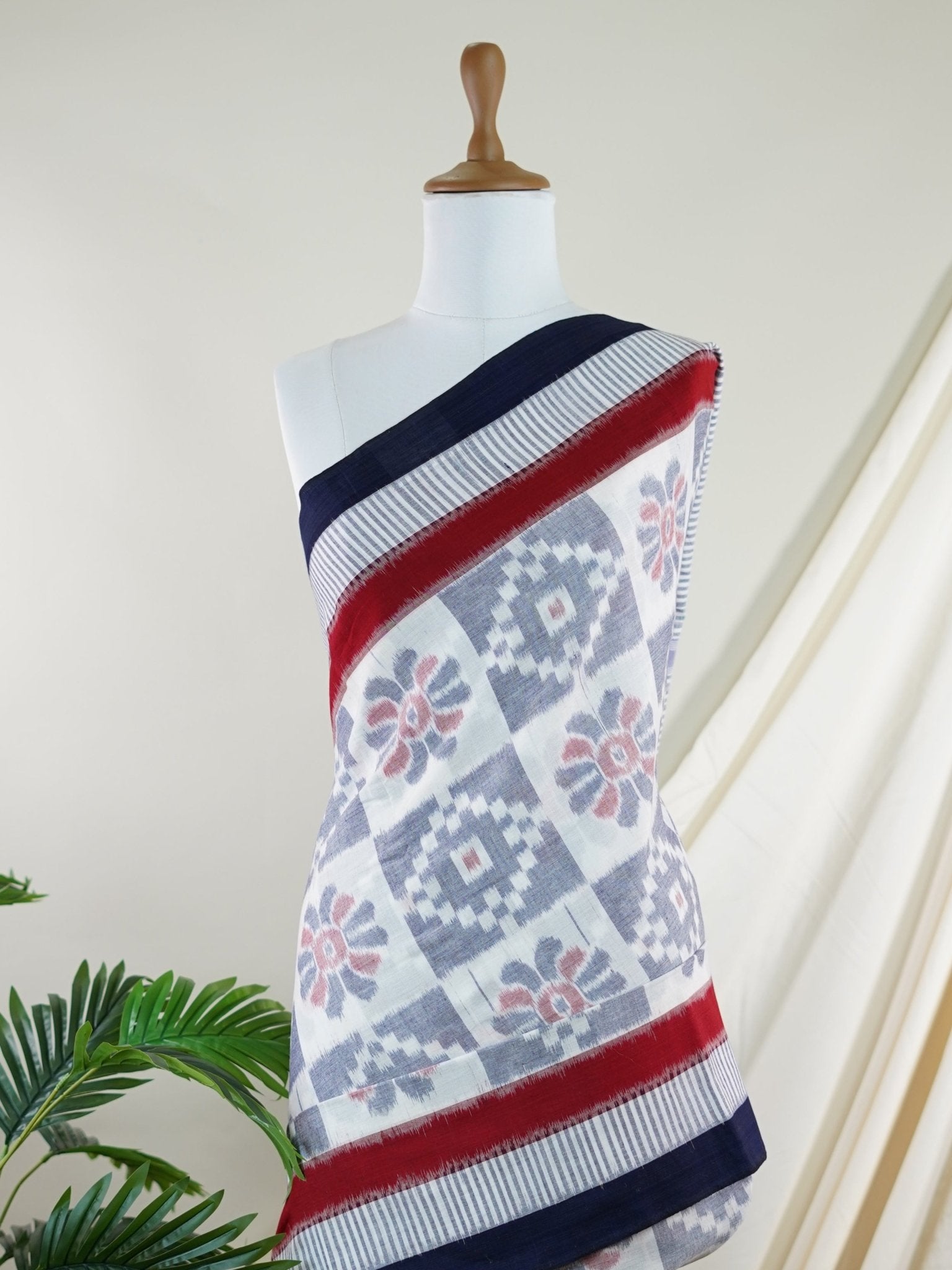 Handspun Cotton White 100% Pure Cotton - Manoranjitham Weaves - Handloom Store