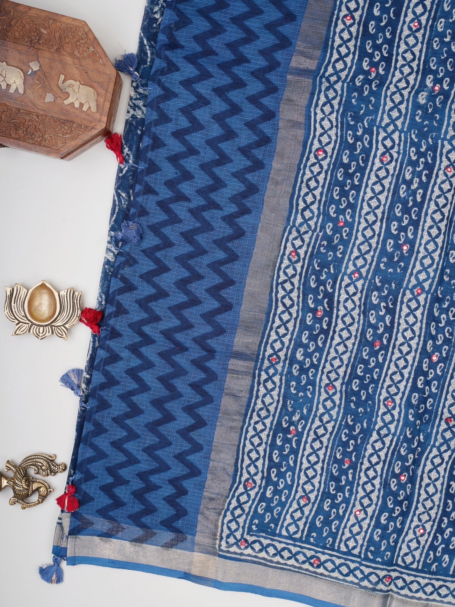 Kota Blue Kota - Manoranjitham Weaves - Handloom Store