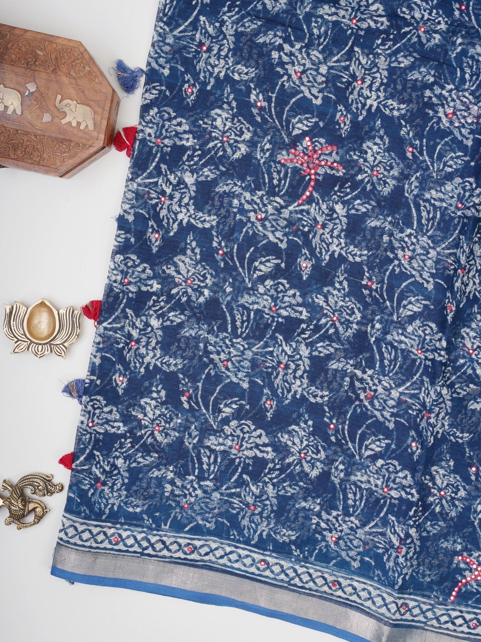 Kota Blue Kota - Manoranjitham Weaves - Handloom Store