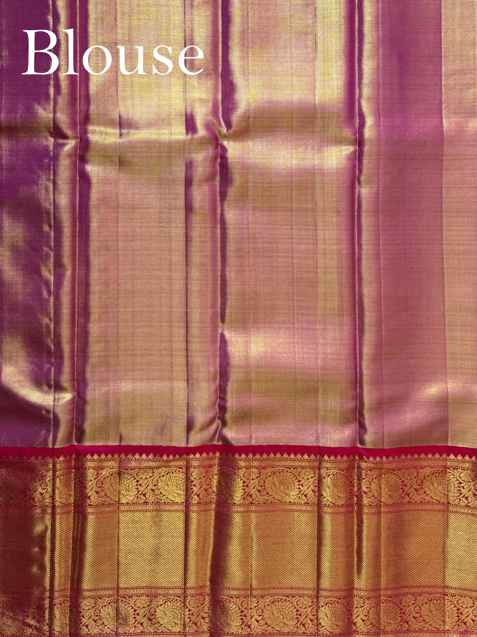 Kanchipuram Silk Lilac 100% Pure Silk - Manoranjitham Weaves - Handloom Store