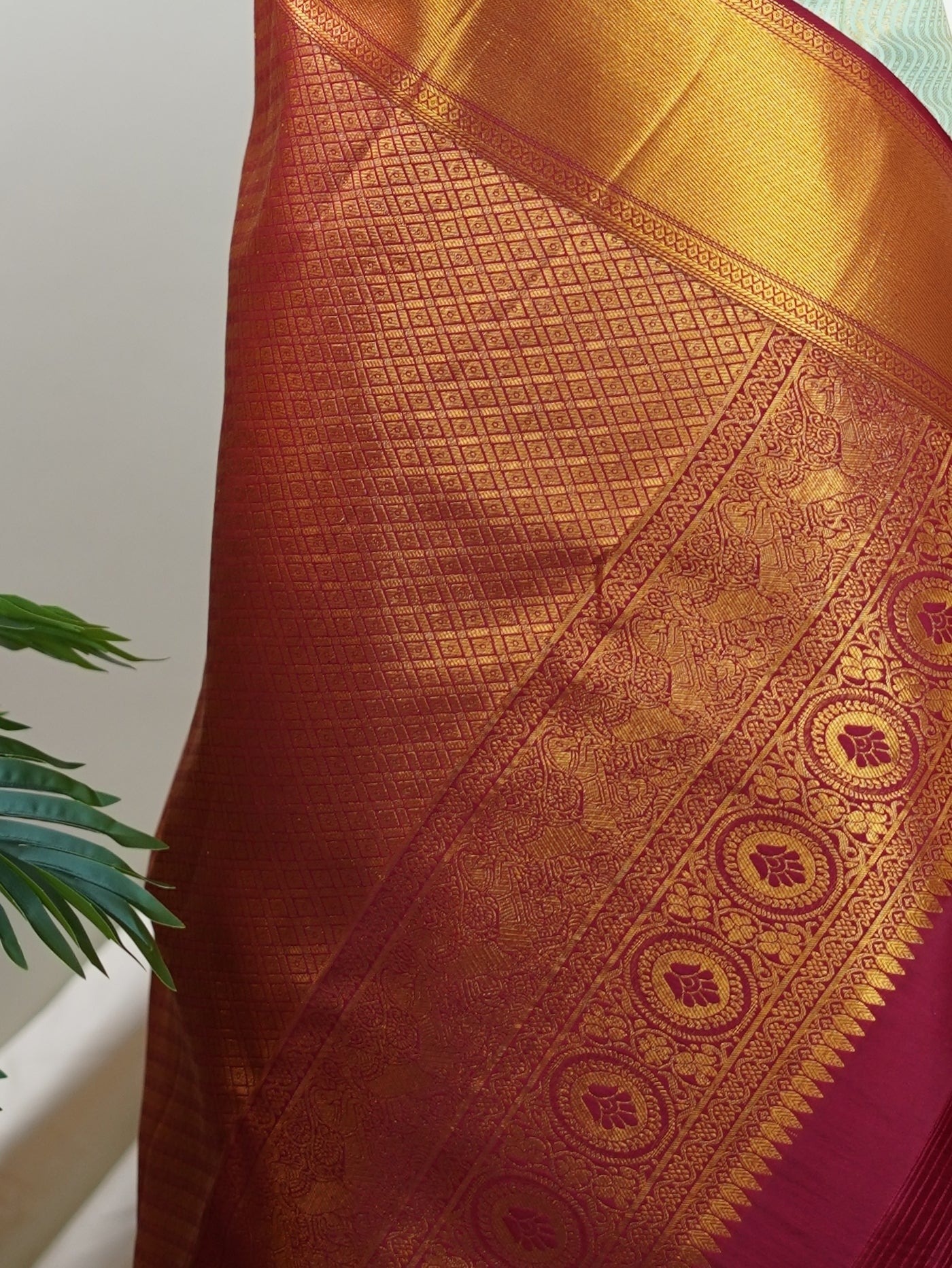 Kanchipuram Silk 100% Pure Silk - Manoranjitham Weaves - Handloom Store