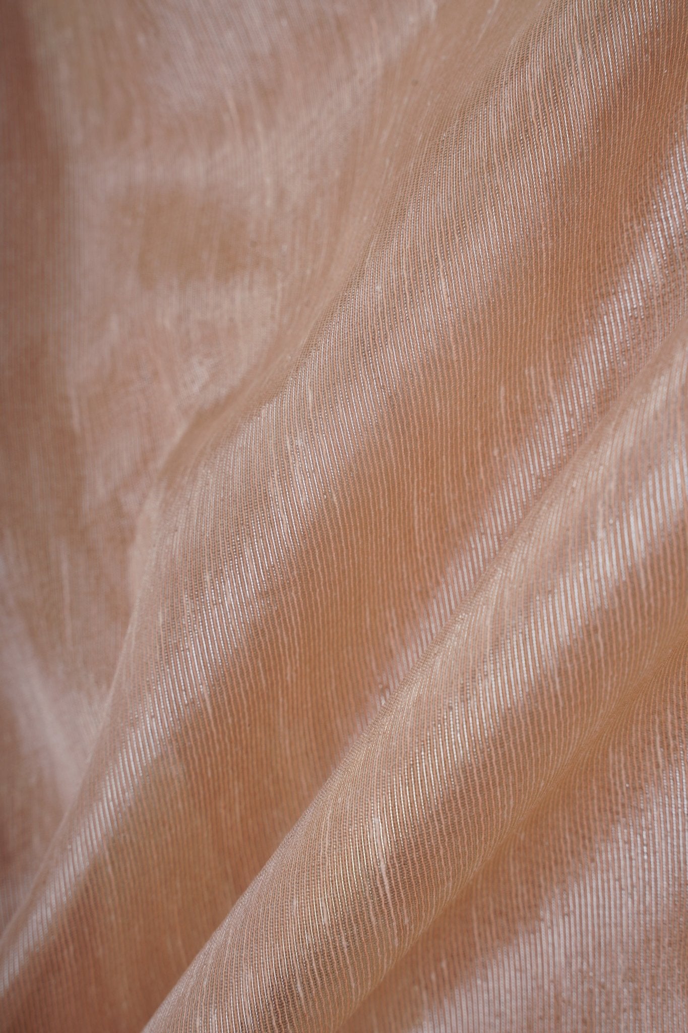 tissue Peach Semi Tissue - Manoranjitham Weaves - Handloom Store