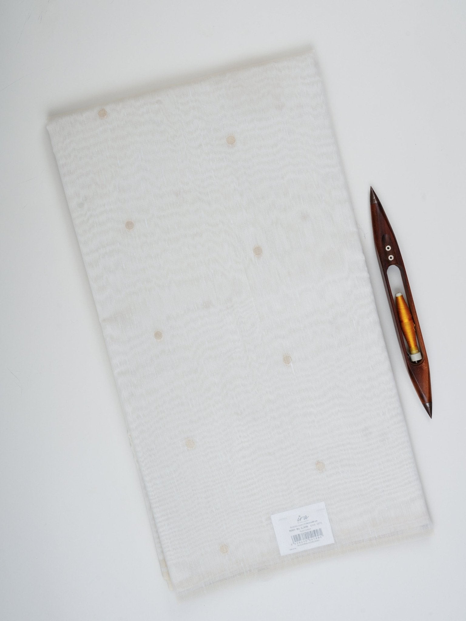 Cotton Cream Linen Cotton - Manoranjitham Weaves - Handloom Store