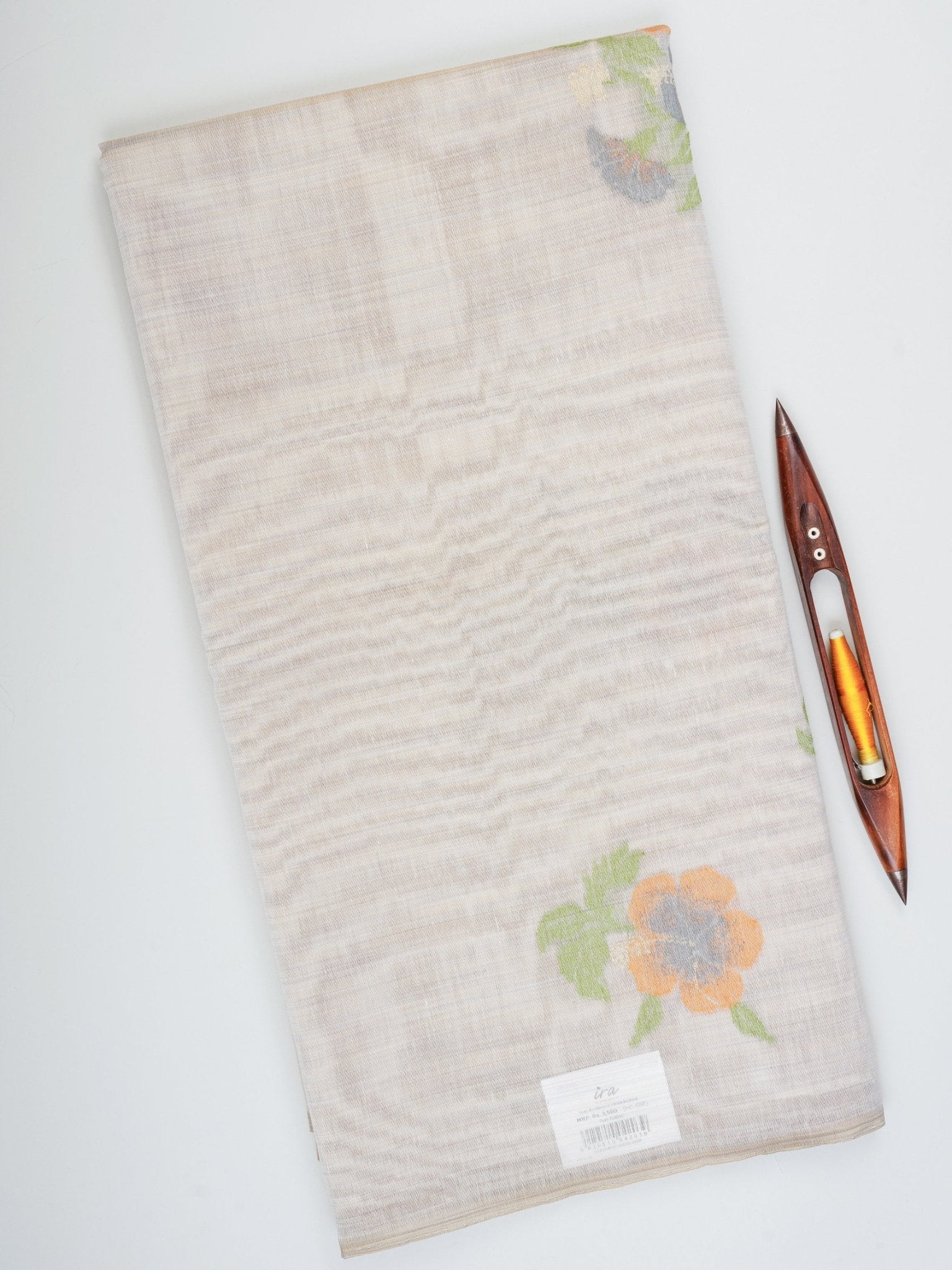 Cotton Grey 100% Pure Cotton - Manoranjitham Weaves - Handloom Store