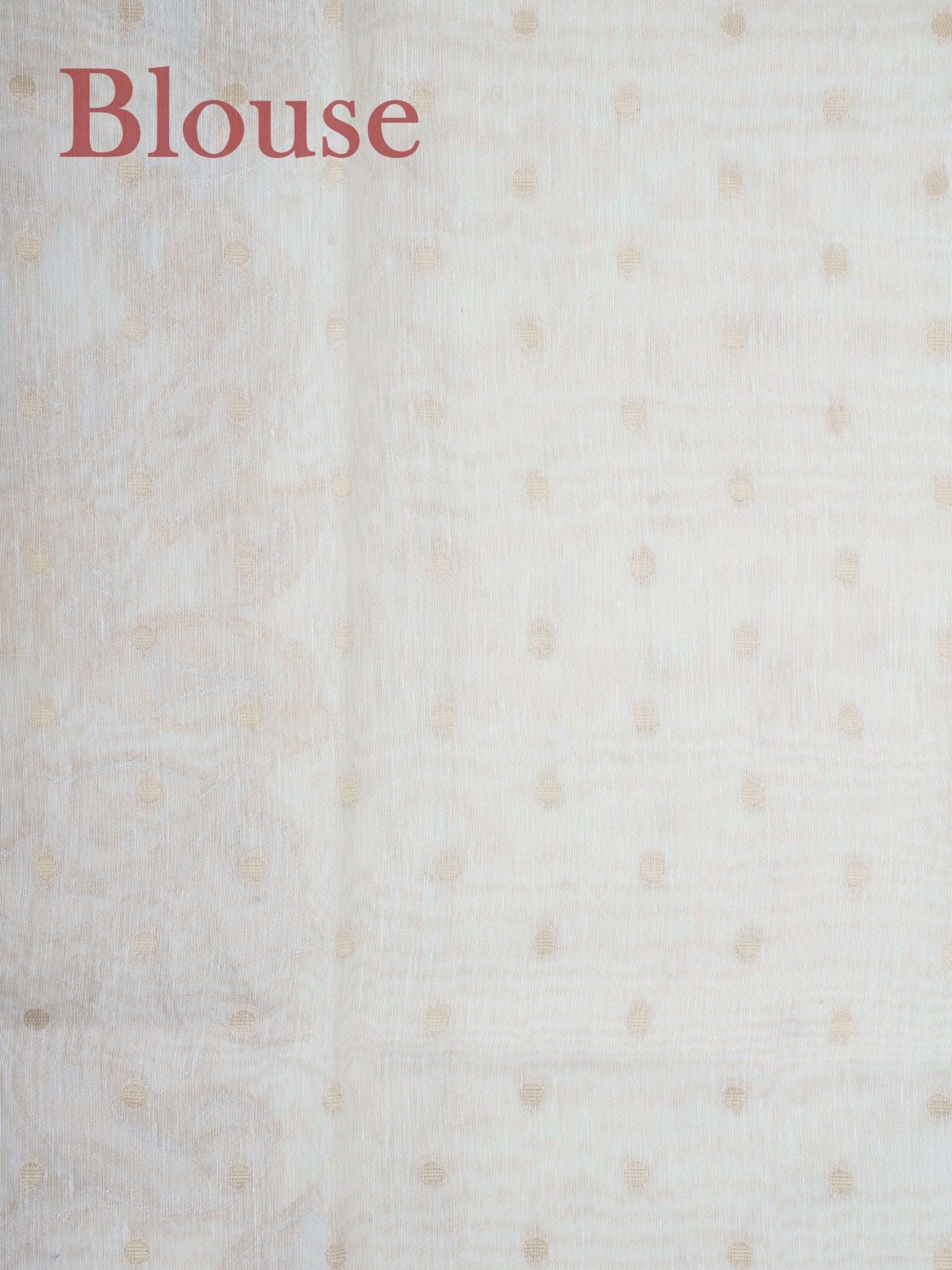 Cotton Cream Linen Cotton - Manoranjitham Weaves - Handloom Store