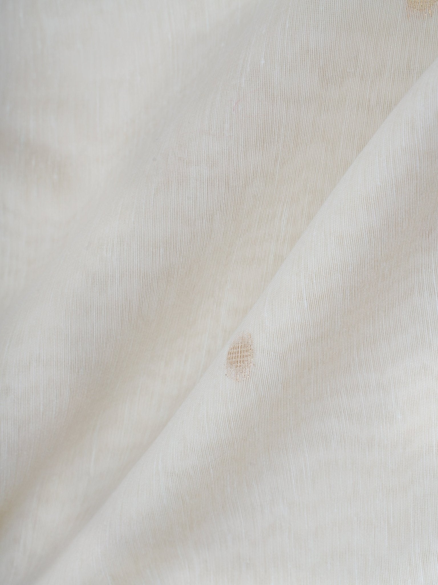 Cotton Cream Linen Cotton - Manoranjitham Weaves - Handloom Store