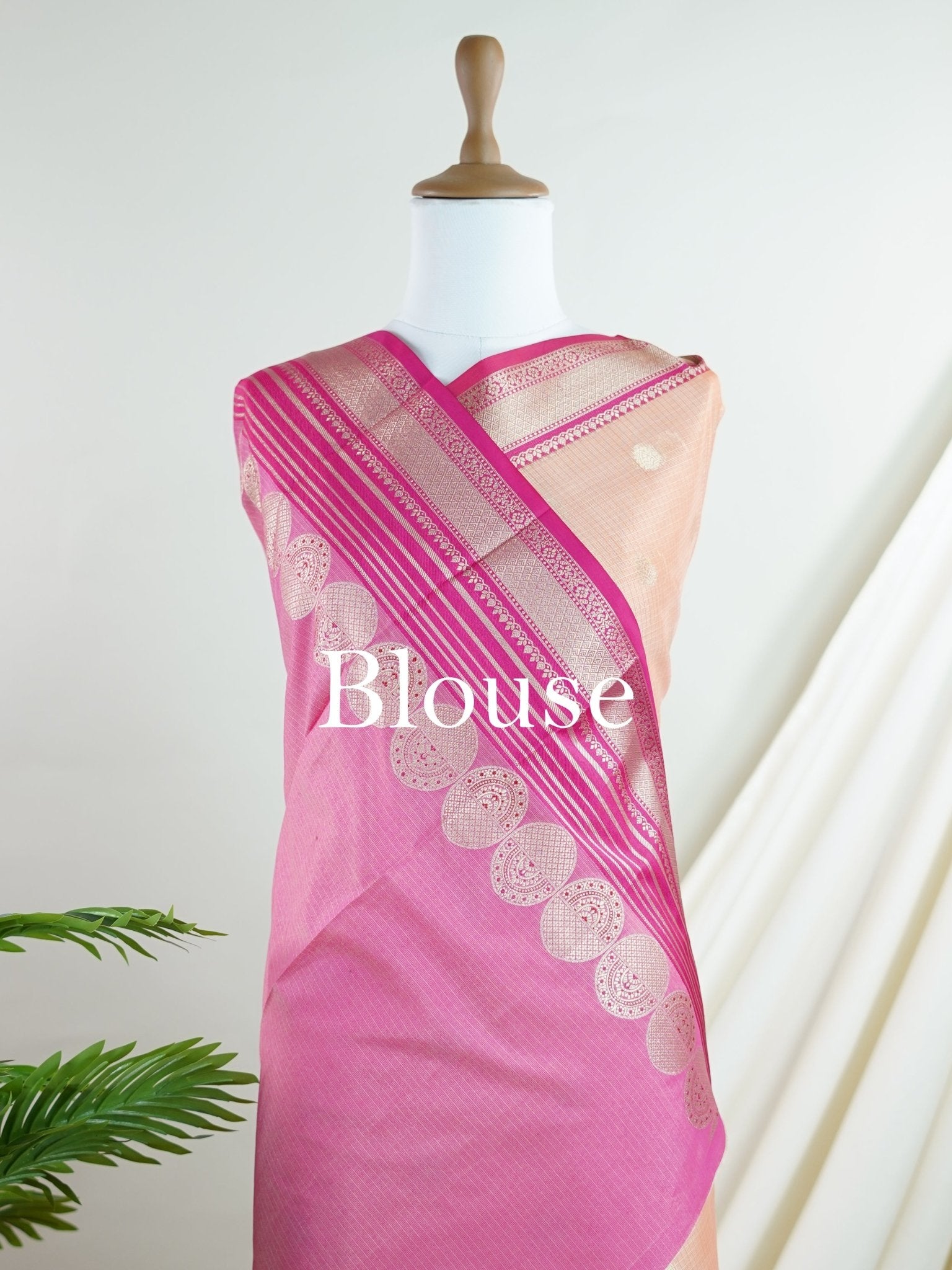 Fancy Orange Kota - Manoranjitham Weaves - Handloom Store