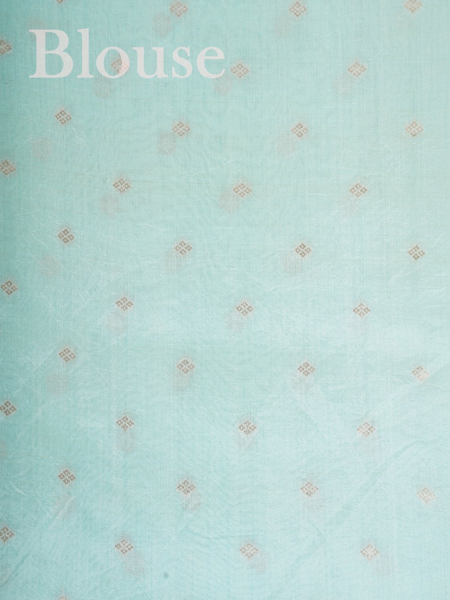 Katan Powder Blue 100% Pure Tissue - Manoranjitham Weaves - Handloom Store