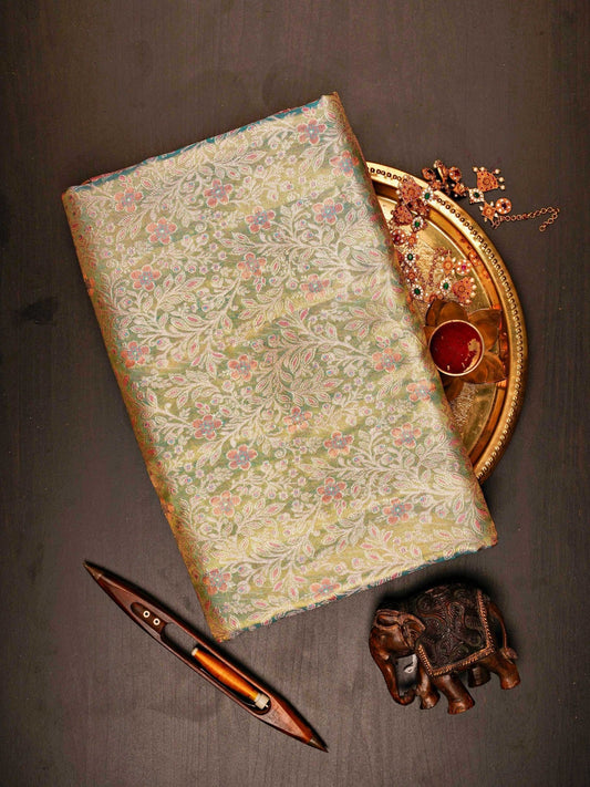 Kanchipuram Silk Handwoven to perfection, this 100% Pure Silk saree in Red with Red detailing is a tribute to India’s rich weaving traditions. Ideal for weddings and grand occasions. Paraj - Manoranjitham Weaves - Handloom Store