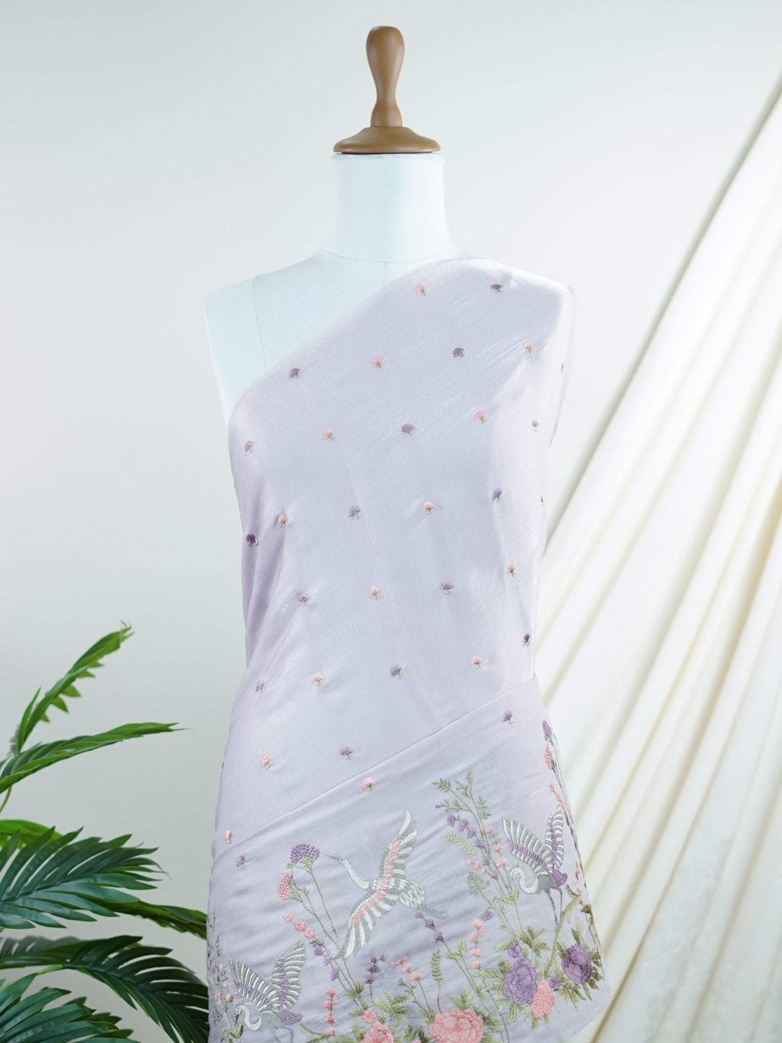 Katan Lavender 100% Pure Tissue - Manoranjitham Weaves - Handloom Store