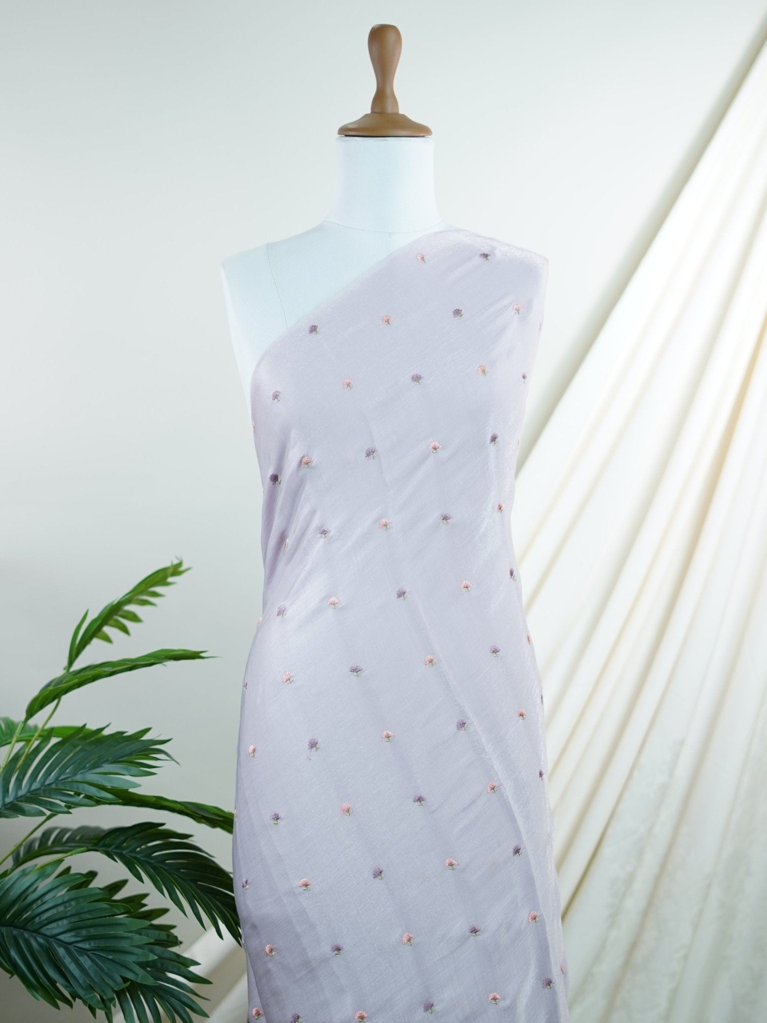 Katan Lavender 100% Pure Tissue - Manoranjitham Weaves - Handloom Store