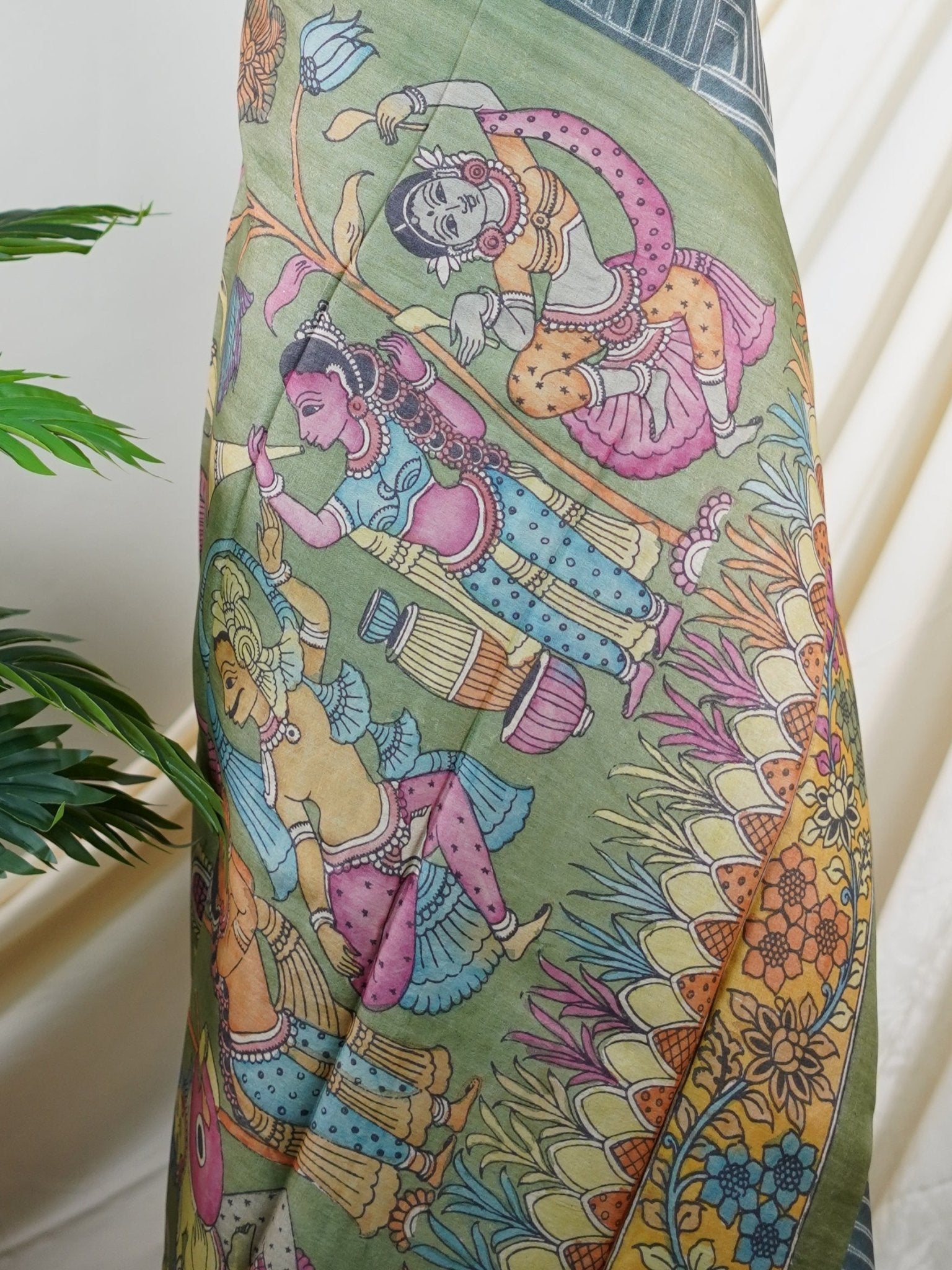 Tussar 100% Pure Tussar - Manoranjitham Weaves - Handloom Store