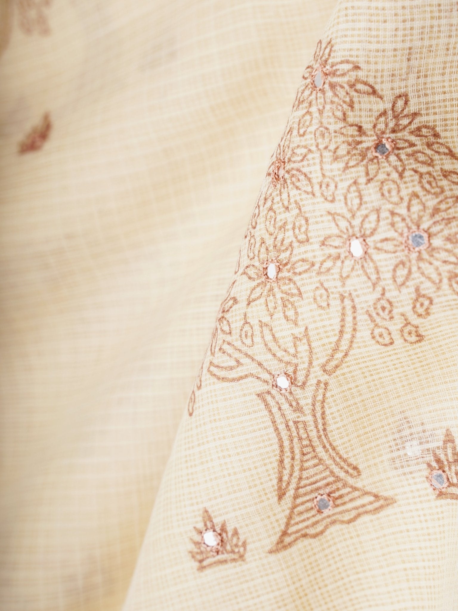 Kota Cream Kota - Manoranjitham Weaves - Handloom Store