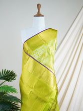 Kanchipuram Silk Green 100% Pure Silk - Manoranjitham Weaves - Handloom Store