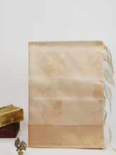 tissue Gold Kora Semi Tissue - Manoranjitham Weaves - Handloom Store