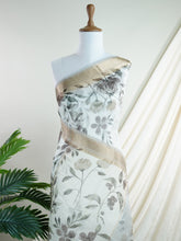 Organza White 100% Pure Organza Silk - Manoranjitham Weaves - Handloom Store