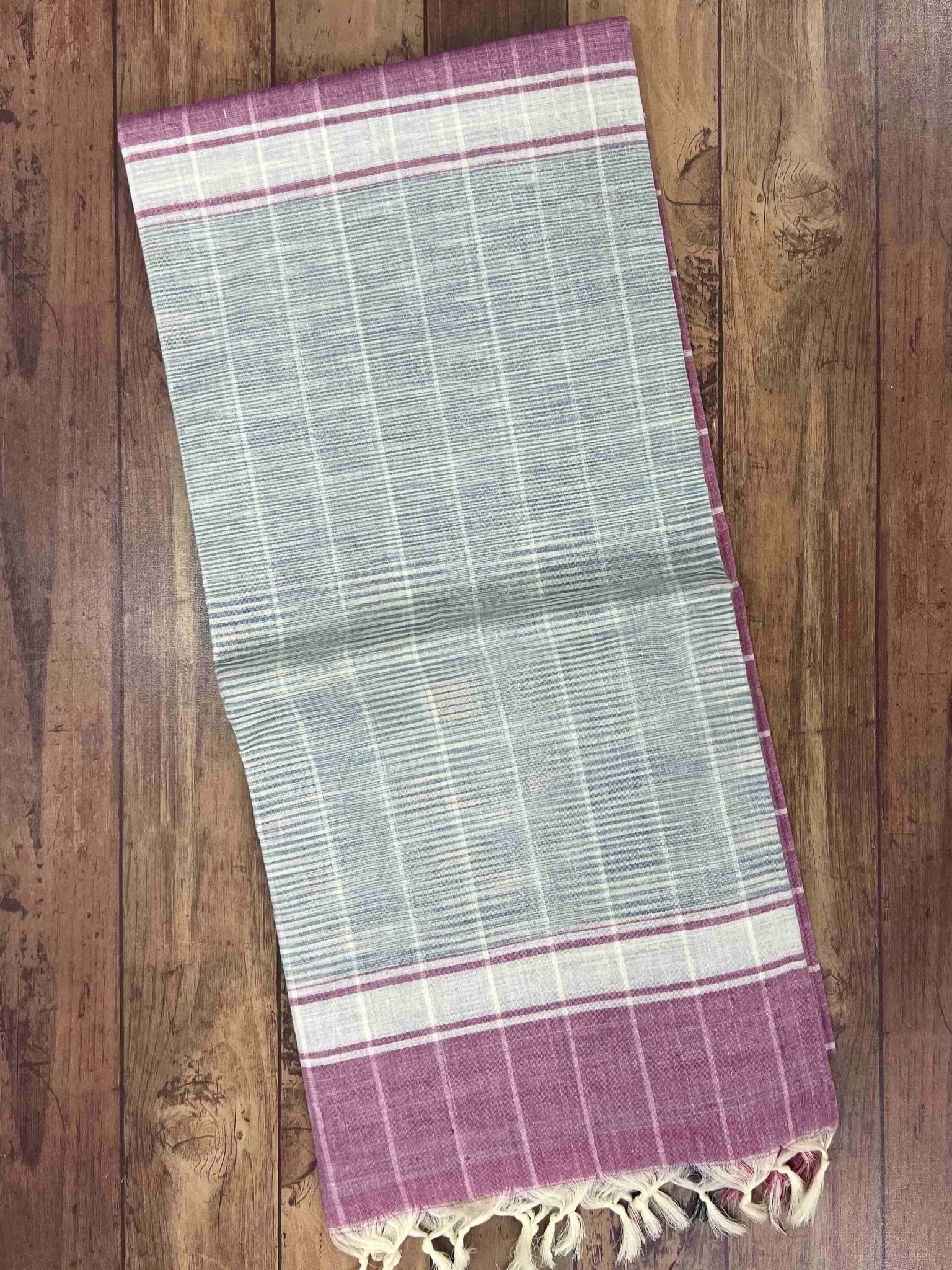 Bengal Cottons Pink 100% Pure Cotton - Manoranjitham Weaves - Handloom Store