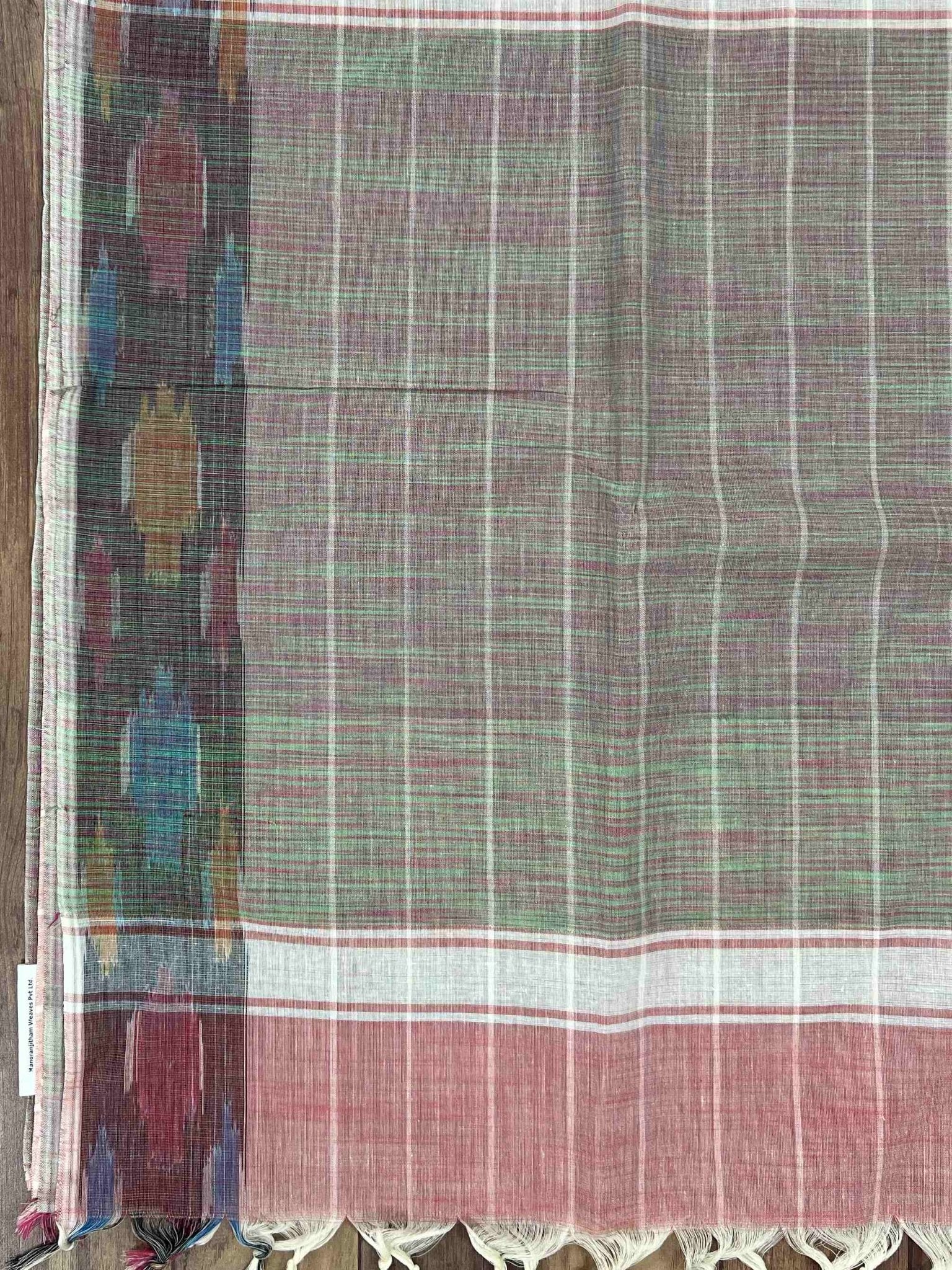 Bengal Cottons Pink 100% Pure Cotton - Manoranjitham Weaves - Handloom Store