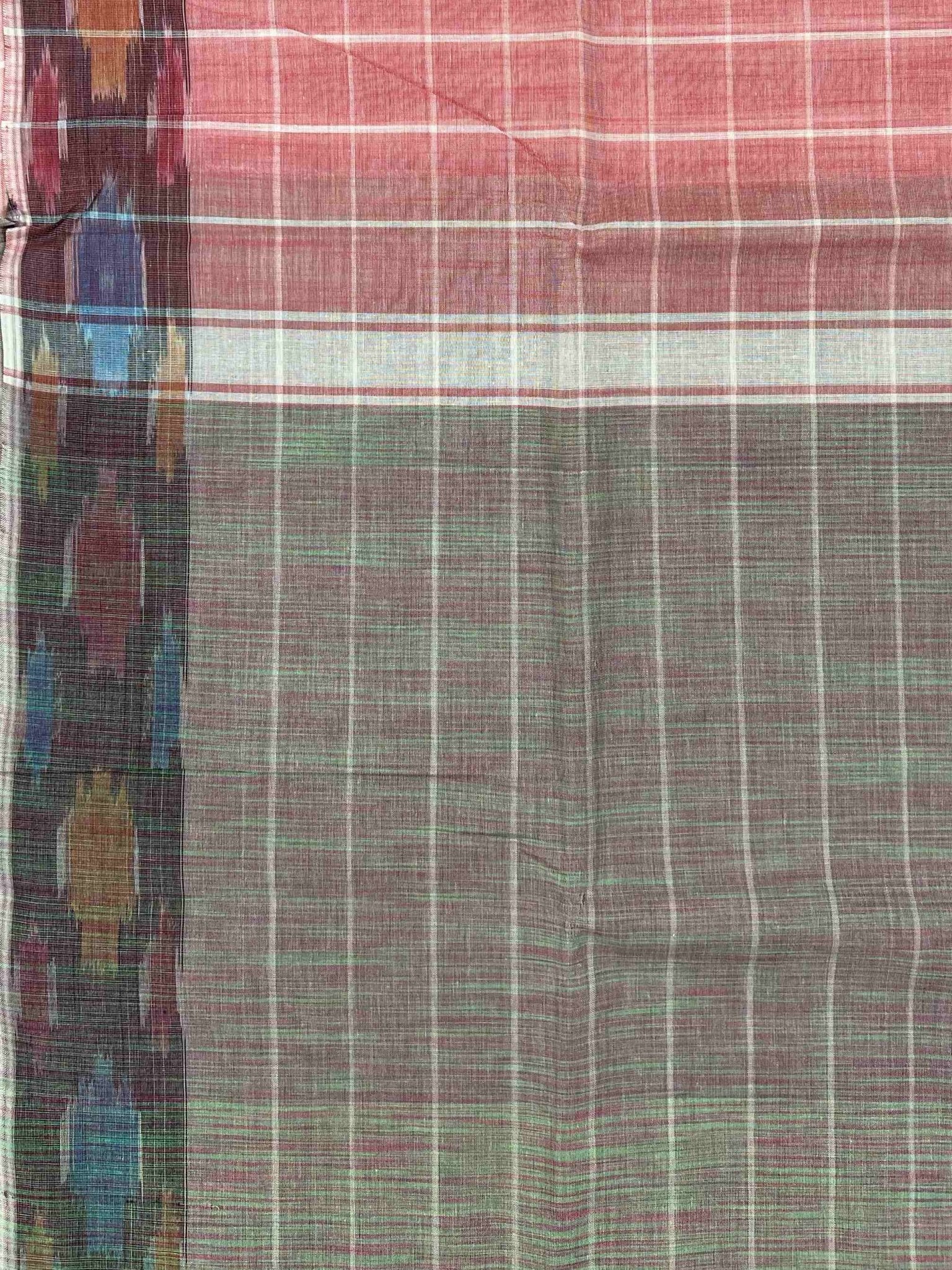 Bengal Cottons Pink 100% Pure Cotton - Manoranjitham Weaves - Handloom Store