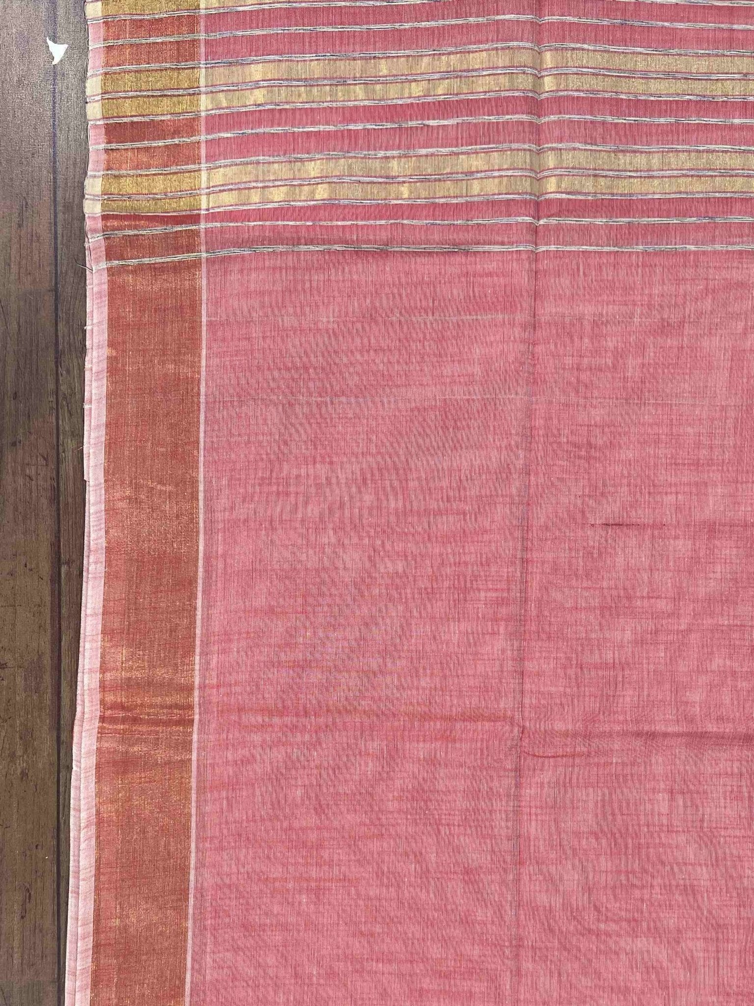 Bengal Cottons Pink 100% Pure Cotton - Manoranjitham Weaves - Handloom Store