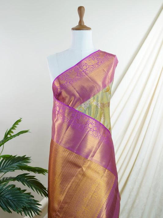 Kanchipuram Silk 100% Pure Silk - Manoranjitham Weaves - Handloom Store