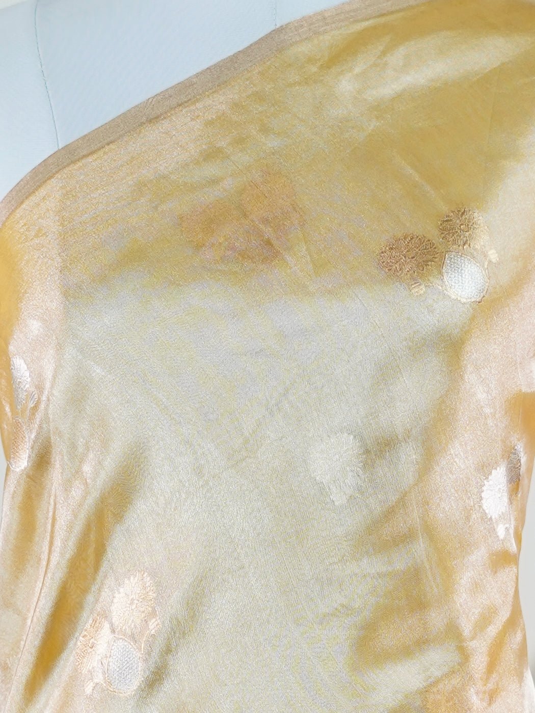 Katan Gold 100% Pure Tissue - Manoranjitham Weaves - Handloom Store