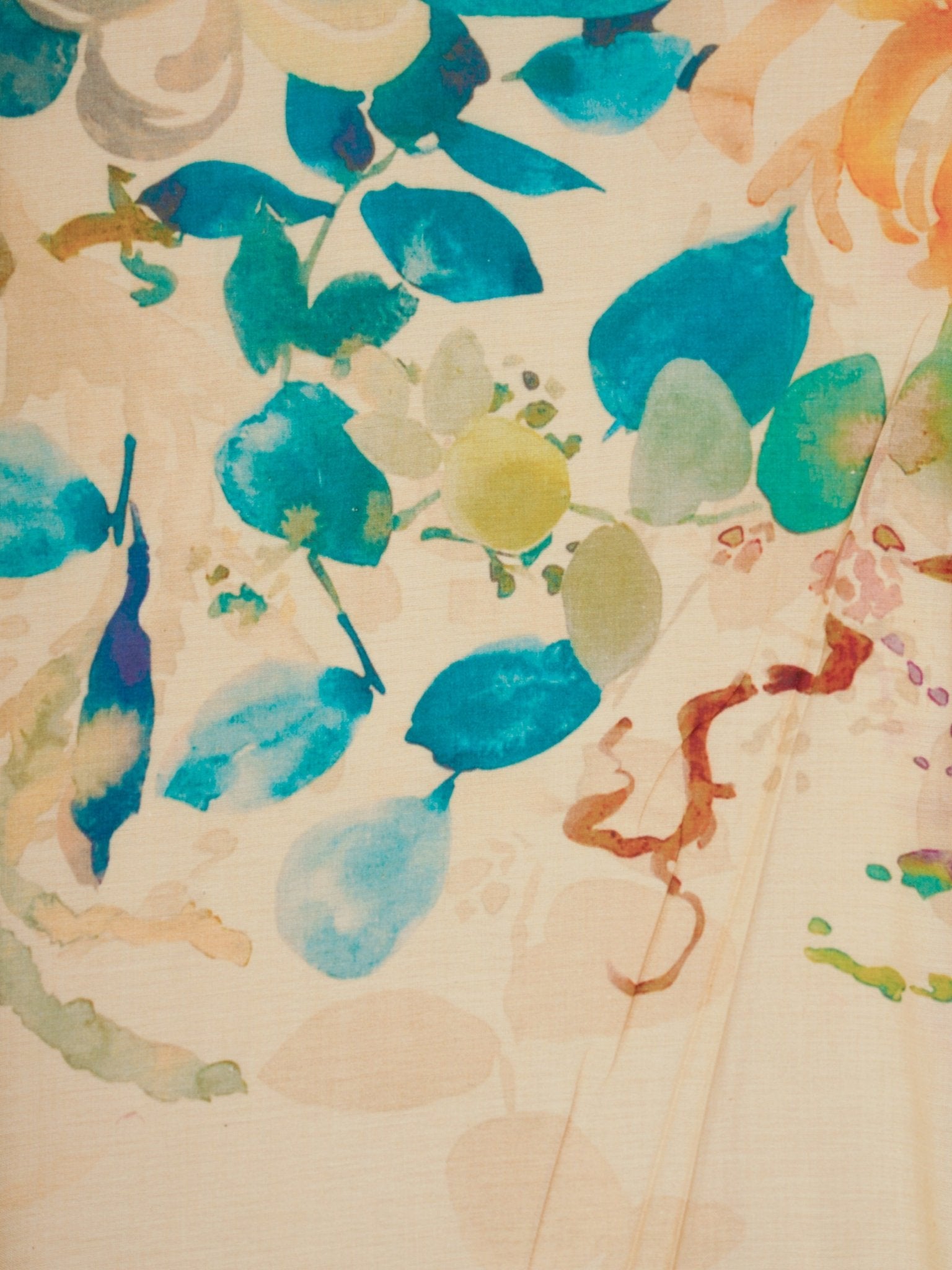 Handspun Cotton Cream 100% Pure Cotton - Manoranjitham Weaves - Handloom Store