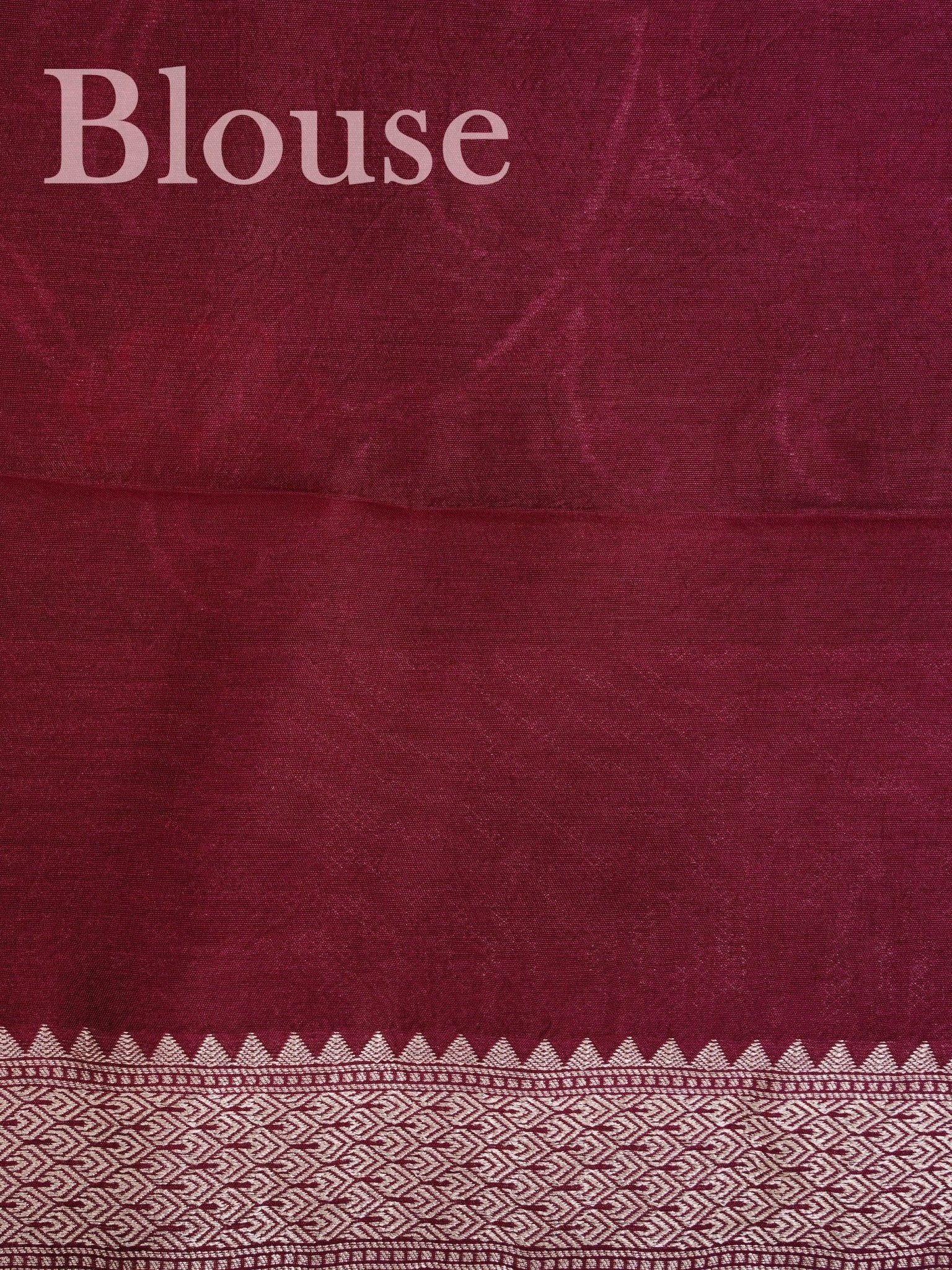 Georgette Maroon Tussar Georgette - Manoranjitham Weaves - Handloom Store