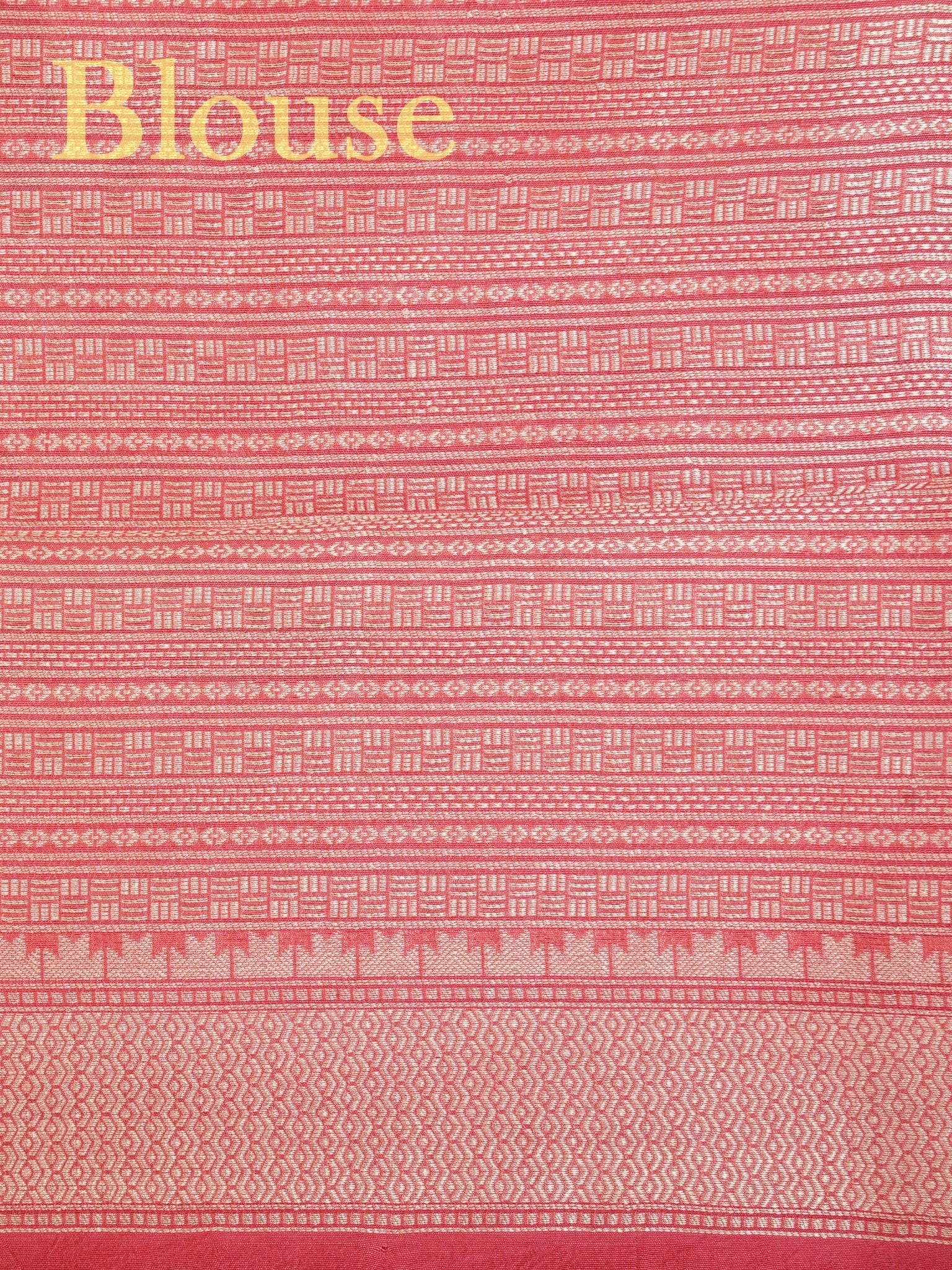 Georgette Pink Tussar Georgette - Manoranjitham Weaves - Handloom Store