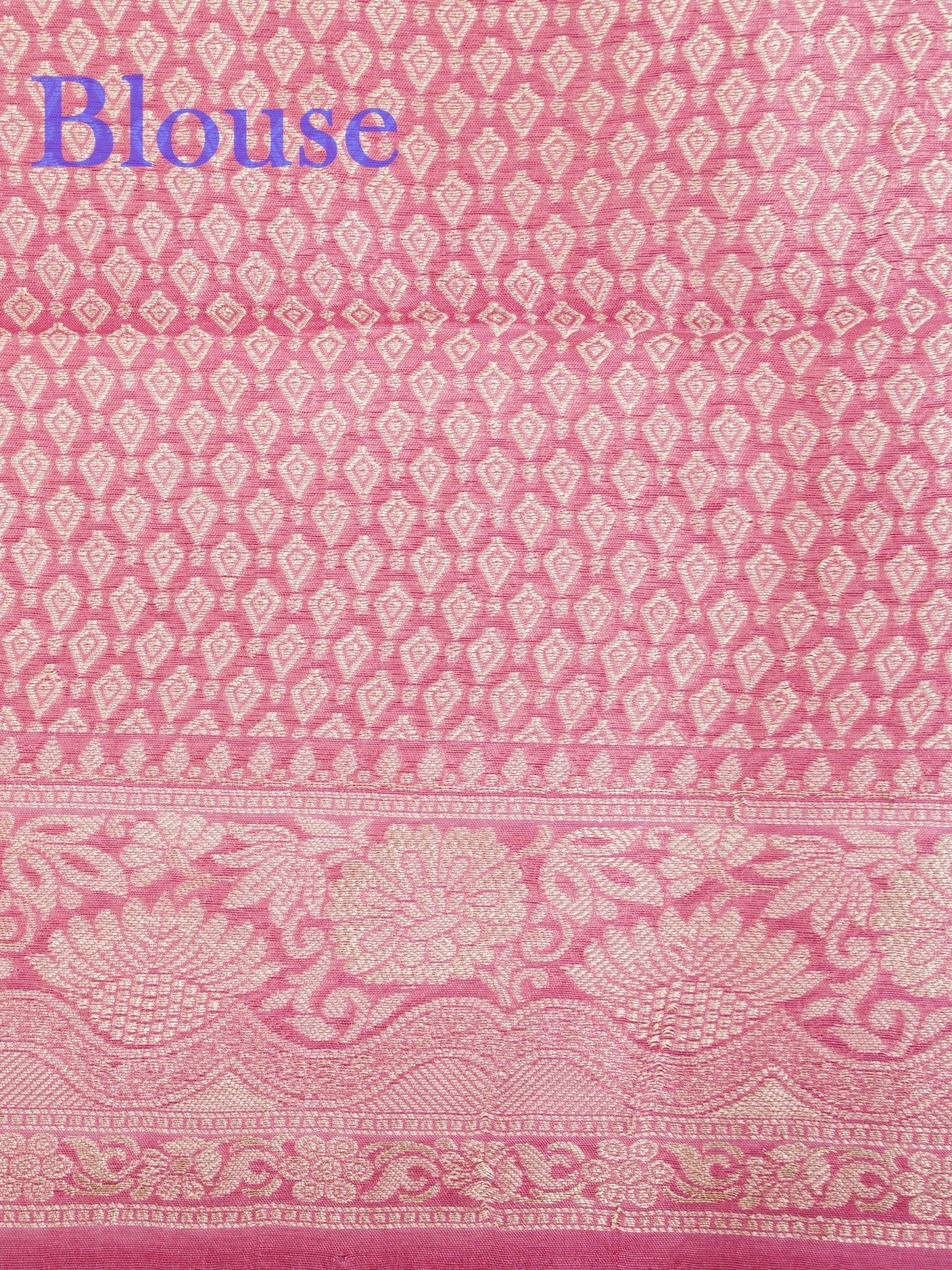 Georgette Pink Tussar Georgette - Manoranjitham Weaves - Handloom Store