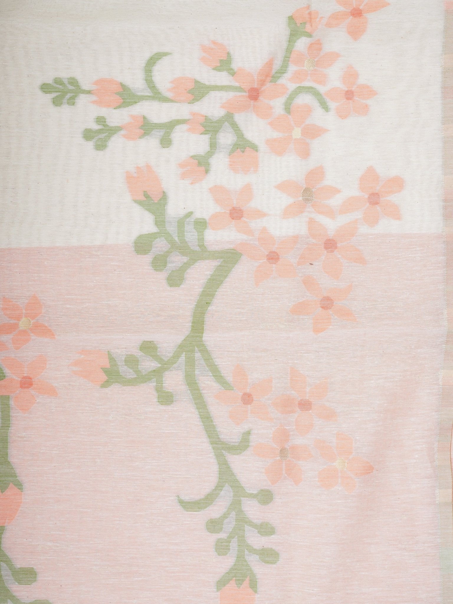 Cottons Cream Kora Cotton - Manoranjitham Weaves - Handloom Store